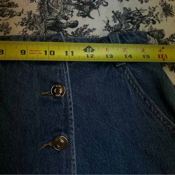 Zara Denim Faux Wrap Skort - Picture 7 of 14